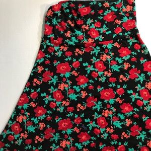 LuLaRoe S Roses & Hidden Unicorns Maxi Skirt EUC